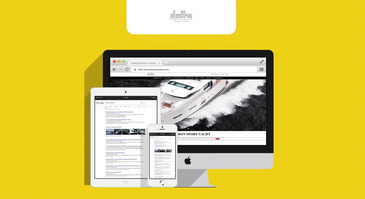 digital marketing for yachting company - delta powerboats