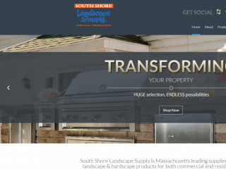 landscape supply company e-commerce website design